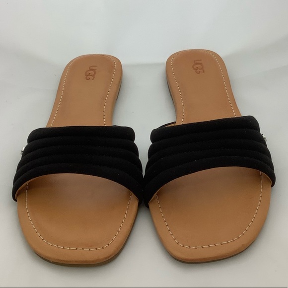 NEW IN BOX UGG Jurupa Slide Sandals in Black - Picture 2 of 9